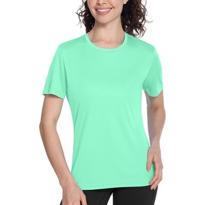 image:imageRoadbox Womens Workout Tops Short Sleeve UPF 50 Sun Protection Shirts Quick Dry Athletic Gym Running Hiking Tee ShirtMint Green