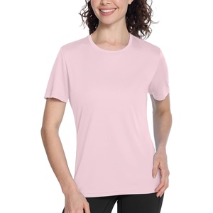 image:imageRoadbox Womens Workout Tops Short Sleeve UPF 50 Sun Protection Shirts Quick Dry Athletic Gym Running Hiking Tee ShirtPink