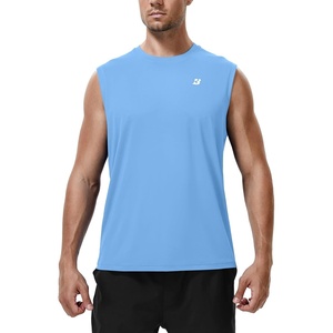 image:imageRoadbox Workout Sleeveless Shirts for Men Athletic Gym Basketball Quick Dry Muscle Tank TopsBlue