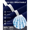 image:imageRoadbox Swim Jammers for Men Athletic Swimsuit for Training Racing Quick Dry Endurance Competitive Swimming Shorts UPF 50Dark Blue Hits White Line