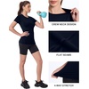 image:imageRoadbox Womens Compression Shirt Slim Fit Short Sleeve Athletic Top Workout Undershirt for Gym and YogaNavy