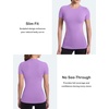 image:imageRoadbox Womens Compression Shirt Slim Fit Short Sleeve Athletic Top Workout Undershirt for Gym and YogaPurple