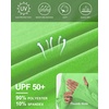 image:imageRoadbox Mens UPF 50 Fishing Shirts Long Sleeve UV Sun Hoodie Hiking Running Swim Athletic Workout ShirtA02apple Green