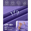 image:imageRoadbox Mens UPF 50 Fishing Shirts Long Sleeve UV Sun Hoodie Hiking Running Swim Athletic Workout ShirtA02bright Purple