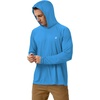image:imageRoadbox UPF 50 Fishing Shirts for Men Long Sleeve UV Sun Protection Hoodie Outdoor Hiking Running Swimming Rash Guard1 Packcampanula Blue