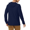 image:imageRoadbox UPF 50 Fishing Shirts for Men Long Sleeve UV Sun Protection Hoodie Outdoor Hiking Running Swimming Rash Guard1 Packdark Blue