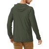 image:imageRoadbox UPF 50 Fishing Shirts for Men Long Sleeve UV Sun Protection Hoodie Outdoor Hiking Running Swimming Rash Guard1 Packdark Green