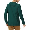 image:imageRoadbox UPF 50 Fishing Shirts for Men Long Sleeve UV Sun Protection Hoodie Outdoor Hiking Running Swimming Rash Guard1 Packemerald Green