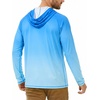 image:imageRoadbox UPF 50 Fishing Shirts for Men Long Sleeve UV Sun Protection Hoodie Outdoor Hiking Running Swimming Rash Guard1 Packgradient Bluegreen