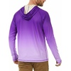 image:imageRoadbox UPF 50 Fishing Shirts for Men Long Sleeve UV Sun Protection Hoodie Outdoor Hiking Running Swimming Rash Guard1 Packgradient Deep Purple