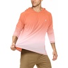 image:imageRoadbox UPF 50 Fishing Shirts for Men Long Sleeve UV Sun Protection Hoodie Outdoor Hiking Running Swimming Rash Guard1 Packgradient Light Orange