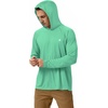 image:imageRoadbox UPF 50 Fishing Shirts for Men Long Sleeve UV Sun Protection Hoodie Outdoor Hiking Running Swimming Rash Guard1 Packmint Green