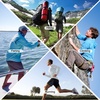 image:imageRoadbox UPF 50 Fishing Shirts for Men Long Sleeve UV Sun Protection Hoodie Outdoor Hiking Running Swimming Rash Guard1 Packpale Blue