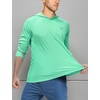 image:imageRoadbox UPF 50 Fishing Shirts for Men Long Sleeve UV Sun Protection Hoodie Outdoor Hiking Running Swimming Rash Guard1 Packthumb Holemint Green