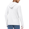 image:imageRoadbox UPF 50 Fishing Shirts for Men Long Sleeve UV Sun Protection Hoodie Outdoor Hiking Running Swimming Rash Guard1 Packthumb Holewhite