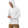 image:imageRoadbox UPF 50 Fishing Shirts for Men Long Sleeve UV Sun Protection Hoodie Outdoor Hiking Running Swimming Rash Guard1 Packwhite