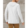image:imageRoadbox UPF 50 Fishing Shirts for Men Long Sleeve UV Sun Protection Hoodie Outdoor Hiking Running Swimming Rash Guard1 Packwhite
