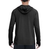 image:imageRoadbox UPF 50 Mens Sun Hoodie Long Sleeve UV Protection Fishing Shirt with Pocket Outdoor Running Athletic Rash GuardBlack Marl