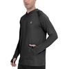 image:imageRoadbox UPF 50 Mens Sun Hoodie Long Sleeve UV Protection Fishing Shirt with Pocket Outdoor Running Athletic Rash GuardBlack Marl