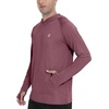 image:imageRoadbox UPF 50 Mens Sun Hoodie Long Sleeve UV Protection Fishing Shirt with Pocket Outdoor Running Athletic Rash GuardBurgundy