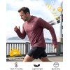 image:imageRoadbox UPF 50 Mens Sun Hoodie Long Sleeve UV Protection Fishing Shirt with Pocket Outdoor Running Athletic Rash GuardBurgundy