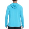 image:imageRoadbox UPF 50 Mens Sun Hoodie Long Sleeve UV Protection Fishing Shirt with Pocket Outdoor Running Athletic Rash GuardFlower Grey Sky Blue