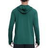 image:imageRoadbox UPF 50 Mens Sun Hoodie Long Sleeve UV Protection Fishing Shirt with Pocket Outdoor Running Athletic Rash GuardHeathered Green