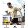 image:imageRoadbox UPF 50 Mens Sun Hoodie Long Sleeve UV Protection Fishing Shirt with Pocket Outdoor Running Athletic Rash GuardKhaki