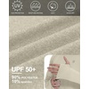 image:imageRoadbox UPF 50 Mens Sun Hoodie Long Sleeve UV Protection Fishing Shirt with Pocket Outdoor Running Athletic Rash GuardKhaki