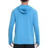 image:imageRoadbox UPF 50 Mens Sun Hoodie Long Sleeve UV Protection Fishing Shirt with Pocket Outdoor Running Athletic Rash GuardLight Heather Blue
