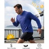 image:imageRoadbox UPF 50 Mens Sun Hoodie Long Sleeve UV Protection Fishing Shirt with Pocket Outdoor Running Athletic Rash GuardNavy Blue