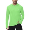 image:imageRoadbox Mens UPF 50 Fishing Shirts Long Sleeve UV Sun Hoodie Hiking Running Swim Athletic Workout ShirtA02apple Green