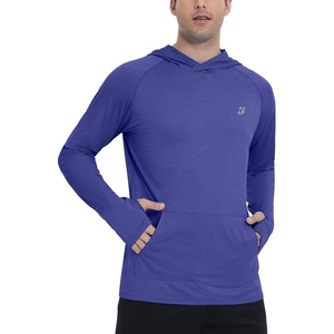 image:imageRoadbox UPF 50 Mens Sun Hoodie Long Sleeve UV Protection Fishing Shirt with Pocket Outdoor Running Athletic Rash GuardDusty Purple