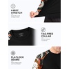 image:imageRoadbox Mens UPF 50 BJJ Rash Guard Jiu Jitsu Long Sleeve Compression Shirts MMA Athletic Base Layer Wrestling GrapplingBlackorange Dragon