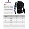 image:imageRoadbox Mens UPF 50 BJJ Rash Guard Jiu Jitsu Long Sleeve Compression Shirts MMA Athletic Base Layer Wrestling GrapplingBlackred Blue Dragon