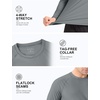 image:imageRoadbox Mens UPF 50 BJJ Rash Guard Jiu Jitsu Long Sleeve Compression Shirts MMA Athletic Base Layer Wrestling GrapplingGray