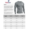 image:imageRoadbox Mens UPF 50 BJJ Rash Guard Jiu Jitsu Long Sleeve Compression Shirts MMA Athletic Base Layer Wrestling GrapplingGray