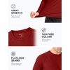 image:imageRoadbox Mens UPF 50 BJJ Rash Guard Jiu Jitsu Long Sleeve Compression Shirts MMA Athletic Base Layer Wrestling GrapplingRed