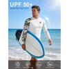 image:imageRoadbox Mens UPF 50 BJJ Rash Guard Jiu Jitsu Long Sleeve Compression Shirts MMA Athletic Base Layer Wrestling GrapplingWhitewhite Lion
