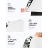 image:imageRoadbox Mens UPF 50 BJJ Rash Guard Jiu Jitsu Long Sleeve Compression Shirts MMA Athletic Base Layer Wrestling GrapplingWhitewhite Lion