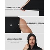 image:imageRoadbox Mens Workout Hooded Tank TopsAthletic Muscle Cut Off SleevelessSummer Casual Hoodie Shirts for GymBlack