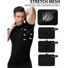 image:imageRoadbox 2 Pack Mens Compression Shirt Short Sleeve Mock Turtleneck Athletic Undershirt Cool Dry Base Layer Top for WorkoutBlacktomato Red