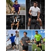 image:imageRoadbox Mens Compression Shirt Mock Turtleneck Athletic Undershirt Short Sleeve Cool Dry T Shirts for Gym Workout SportsDark Grey
