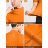 image:imageRoadbox Mens Compression Shirt Mock Turtleneck Athletic Undershirt Short Sleeve Cool Dry T Shirts for Gym Workout SportsOrange