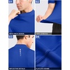 image:imageRoadbox Mens Compression Shirt Mock Turtleneck Athletic Undershirt Short Sleeve Cool Dry T Shirts for Gym Workout SportsRoyal Blue
