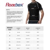 image:imageRoadbox Swim Shirts for Men UPF 50 Short Sleeve Rash Guard UV Sun Protection Quick Dry Water TShirt for Surfing and BeachBlack