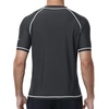 image:imageRoadbox Swim Shirts for Men UPF 50 Short Sleeve Rash Guard UV Sun Protection Quick Dry Water TShirt for Surfing and BeachDark Gray