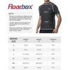 image:imageRoadbox Swim Shirts for Men UPF 50 Short Sleeve Rash Guard UV Sun Protection Quick Dry Water TShirt for Surfing and BeachDark Gray