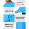 image:imageRoadbox Swim Shirts for Men UPF 50 Short Sleeve Rash Guard UV Sun Protection Quick Dry Water TShirt for Surfing and BeachLake Blue