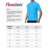 image:imageRoadbox Swim Shirts for Men UPF 50 Short Sleeve Rash Guard UV Sun Protection Quick Dry Water TShirt for Surfing and BeachLake Blue